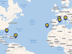 Mapa plavby