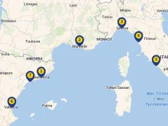 Mapa plavby